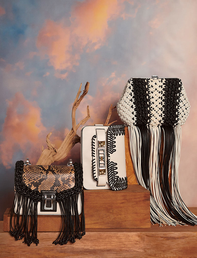 fall 2018 macrame and fringe bags by matt jackson